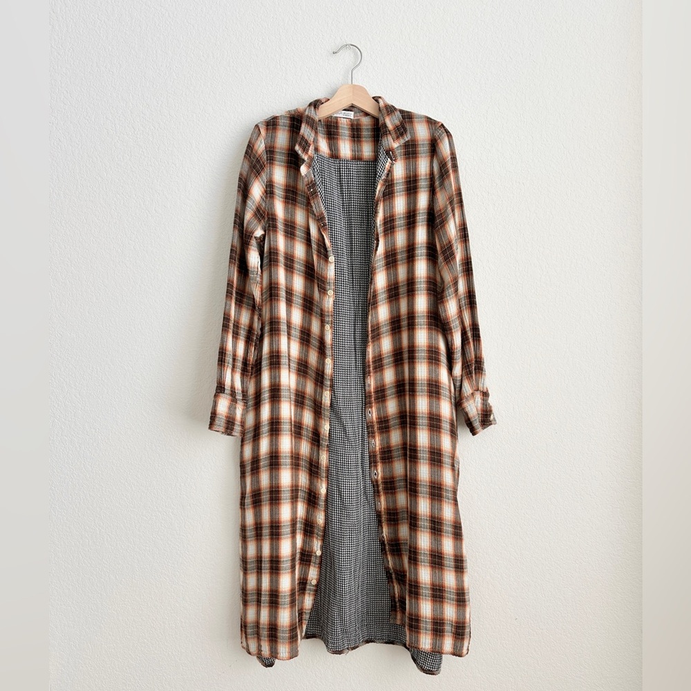 free people x cp shades flannel duster